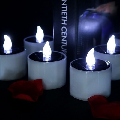 ABS Solar Energy Electronic LED Light Candle Lamp Non-Waterproof