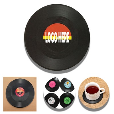 Custom Vinyl Record Coasters