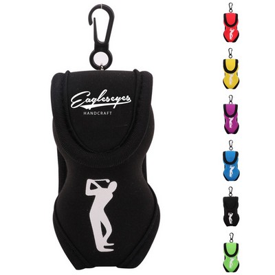 Golf Ball Bag with Hook and Clip