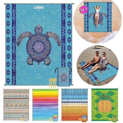 Summer Fashion Extra Large Waterproof Sandproof Quick Drying Beach Blanket