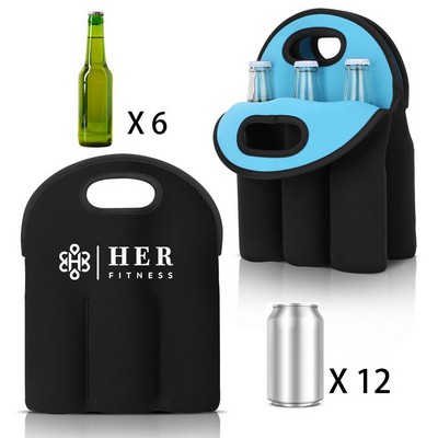 6 Pack Wine Bottle Neoprene Cooler