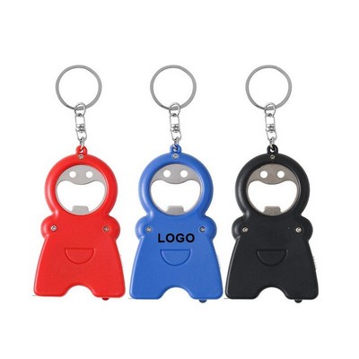 Custom Keychain Opener w/ Flashlight & Tape Measure