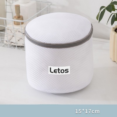 Cylindrical Mesh Laundry Bags Laundry Wash Bags for Delicates-Woven Label