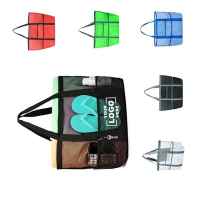 Extra Large Beach Mesh Tote Bag.