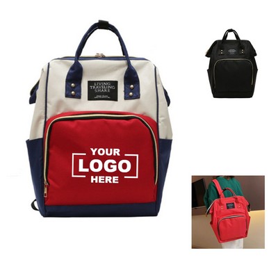 Multi-function Large Capacity Mummy Bag Diaper Backpack.