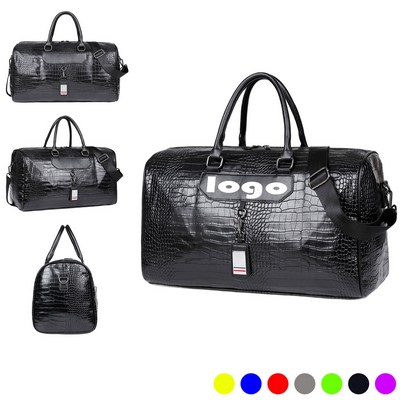 Pu Leather Gym Duffle Travel Bag