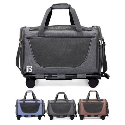Oxford Pet Trolley Case Mesh Bag