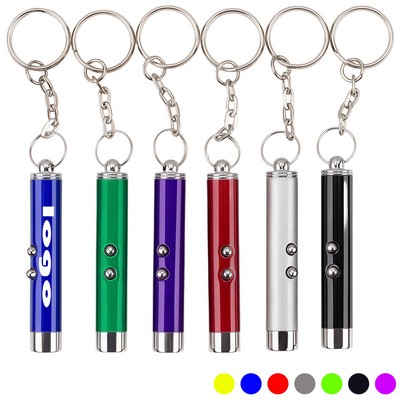 2 In 1 Mini Cat Toy Laser Pointer LED Light