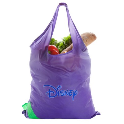 Custom Printed Polyester Tote Bag with Drawstring Pouch (W13.5"x H15"+6" Handle)