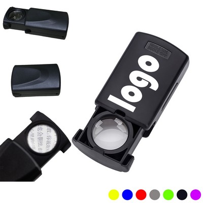 30X Led Handheld Magnifying Glass With Protective Case