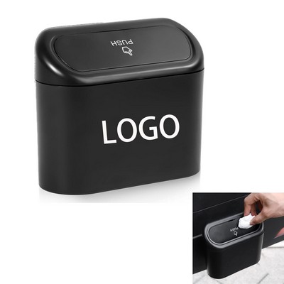 Car Push-On Trash Can With Lid