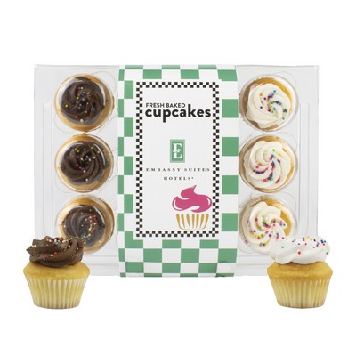 Signature Bite-Size Vanilla Assorted Cupcakes with Sleeve