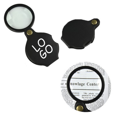 Mini Folding Magnifying Glass with Protective Sheath