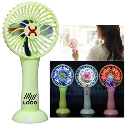 Handheld LED Flashing Fan
