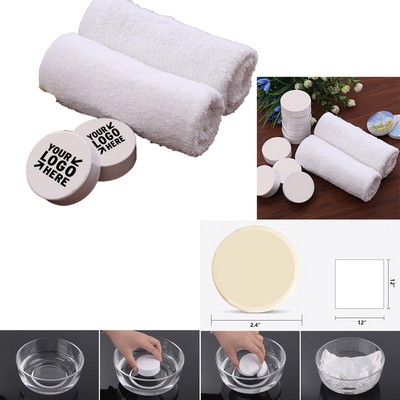 Compressed Cotton Towel for Travel & Hotel Use