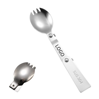 Foldable Stainless Steel Salad Spoon