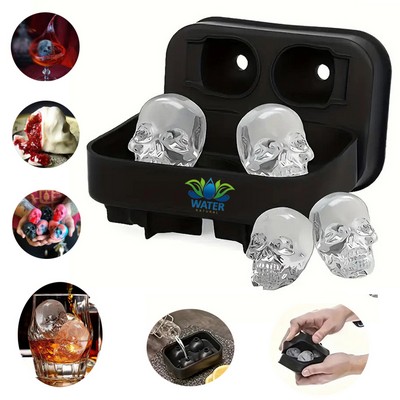 Silicone 3D Skull Ice Mold Tray