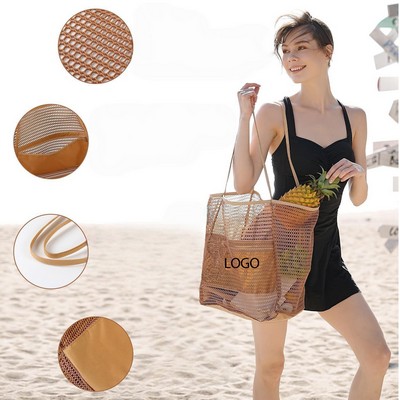 Folding Mesh Beach Bag