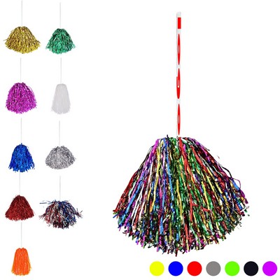 750 Strand Vinyl Pom Poms w/ 11" Stick Handle