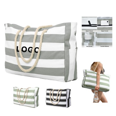 Zipper BeachTote Bags