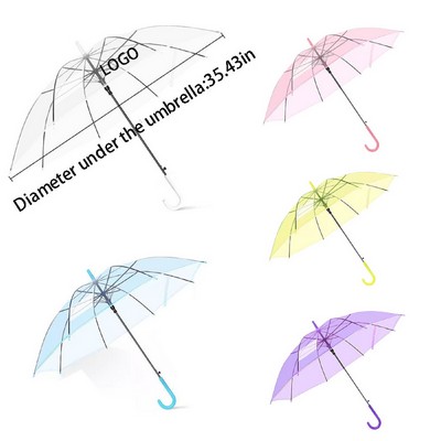 Clear Long-Handle Umbrella