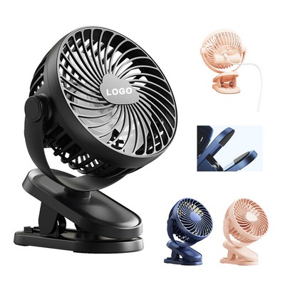 USB Charging Mini Fan With Clip