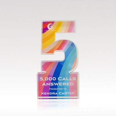 3/4" Acrylic Numerals Style 5 – Plus Series