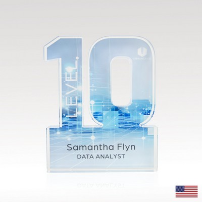 3/4" USA-Made Acrylic Numerals Style 10 – Plus Series