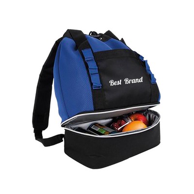 Insulated Dual - Compartment Backpack Cooler