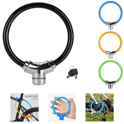 Simple Bicycle Ring Key Lock Anti-Theft Steel Cable
