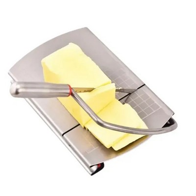 Stainless Steel Cheese Cutter Slicer Cutting Board with Wire