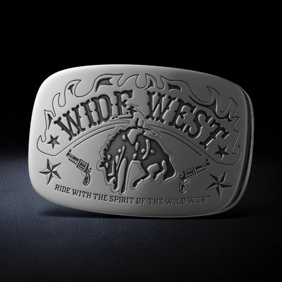 Custom Engraved Belt Buckle 4"