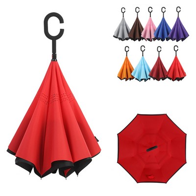 Inverted Umbrellas w/C-Shaped Handle