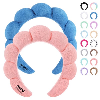 Embroidered Cloud Sponge Headband