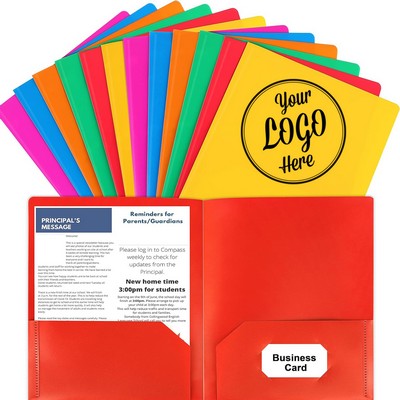 Plastic Folders with Pockets