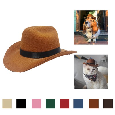Pet Western Cowboy Hat