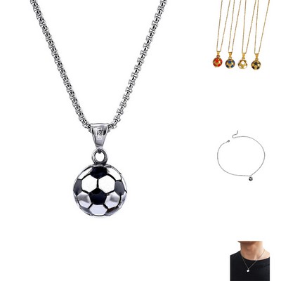 Trendy Football Sport Necklace