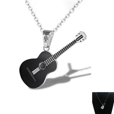 Trendy Guitar Music Necklace