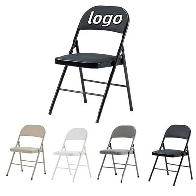 Black Foldable Iron & PVC Chairs (Ocean)