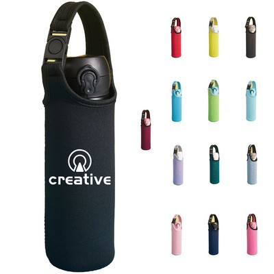 Neoprene Sleeve Cup Holder Pouch W/ Carrying Handle
