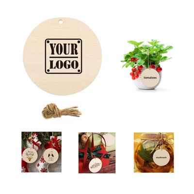 Wood Ornament Tags