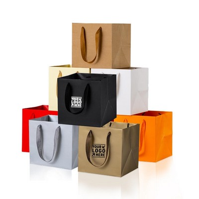 Matte Laminated Square Paper Gift Bag 12"x12"