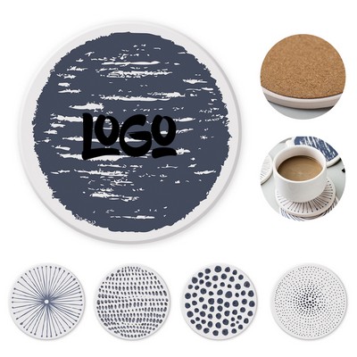 Non-Slip Diatomaceous Earth Absorbent Drink Coaster