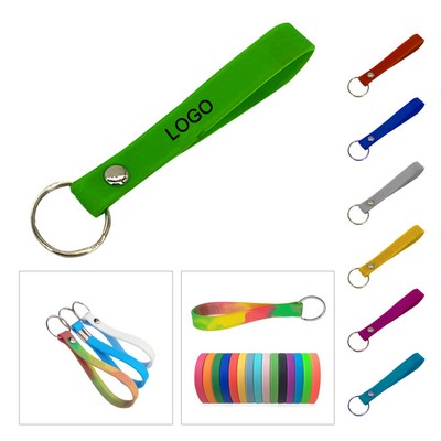 Customized Silicone Wristband Keychain