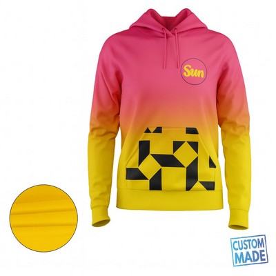 Women'S Full Color Lightweight Kangaroo Hoodie