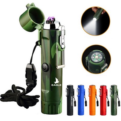 Multi Functional Flashlight With Compass