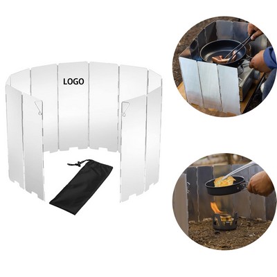 Lightweight Folding Camp Stove Windscreen for Backpacking