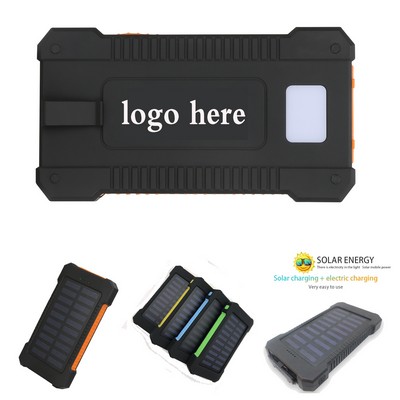 8000mAh Solar-Powered Eco Charger with LED