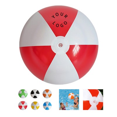 PVC Inflatable Ball With Two Tone Design 14" Diameter