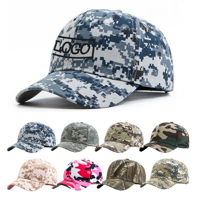 Camo Cotton 6 - Panel Baseball Cap